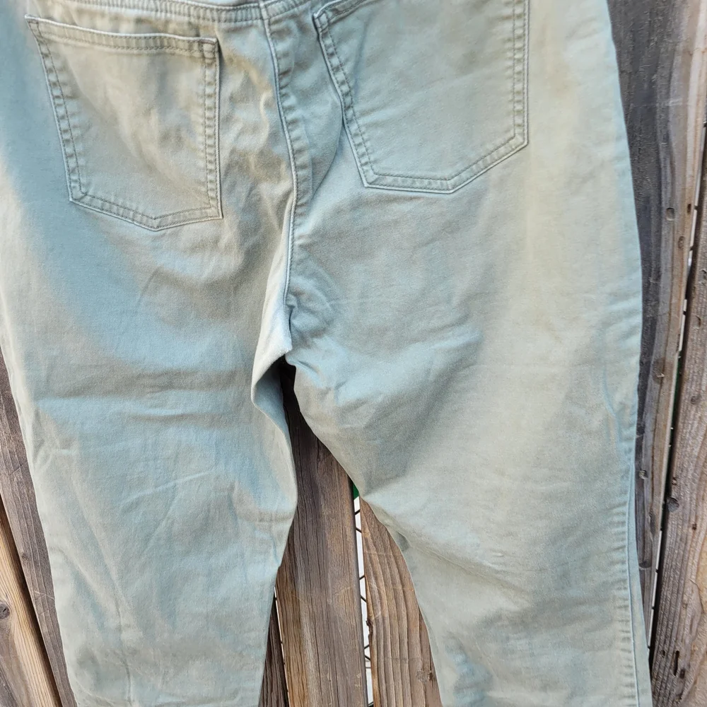 White House Black Market Green Ankle Cropped Pants SZ 6 - Picture 15 of 16
